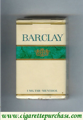 Barclay Menthol Filter cigarettes